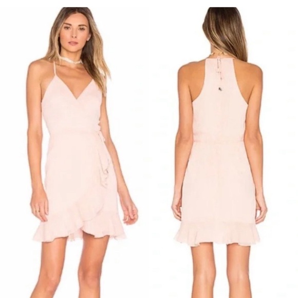 Lovers + Friends Light Pink Wrap Dress - Picture 3 of 8
